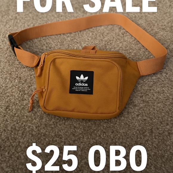 Adidas Originals Mustard Yellow Waist Bag / Fanny Pack - Picture 1 of 7